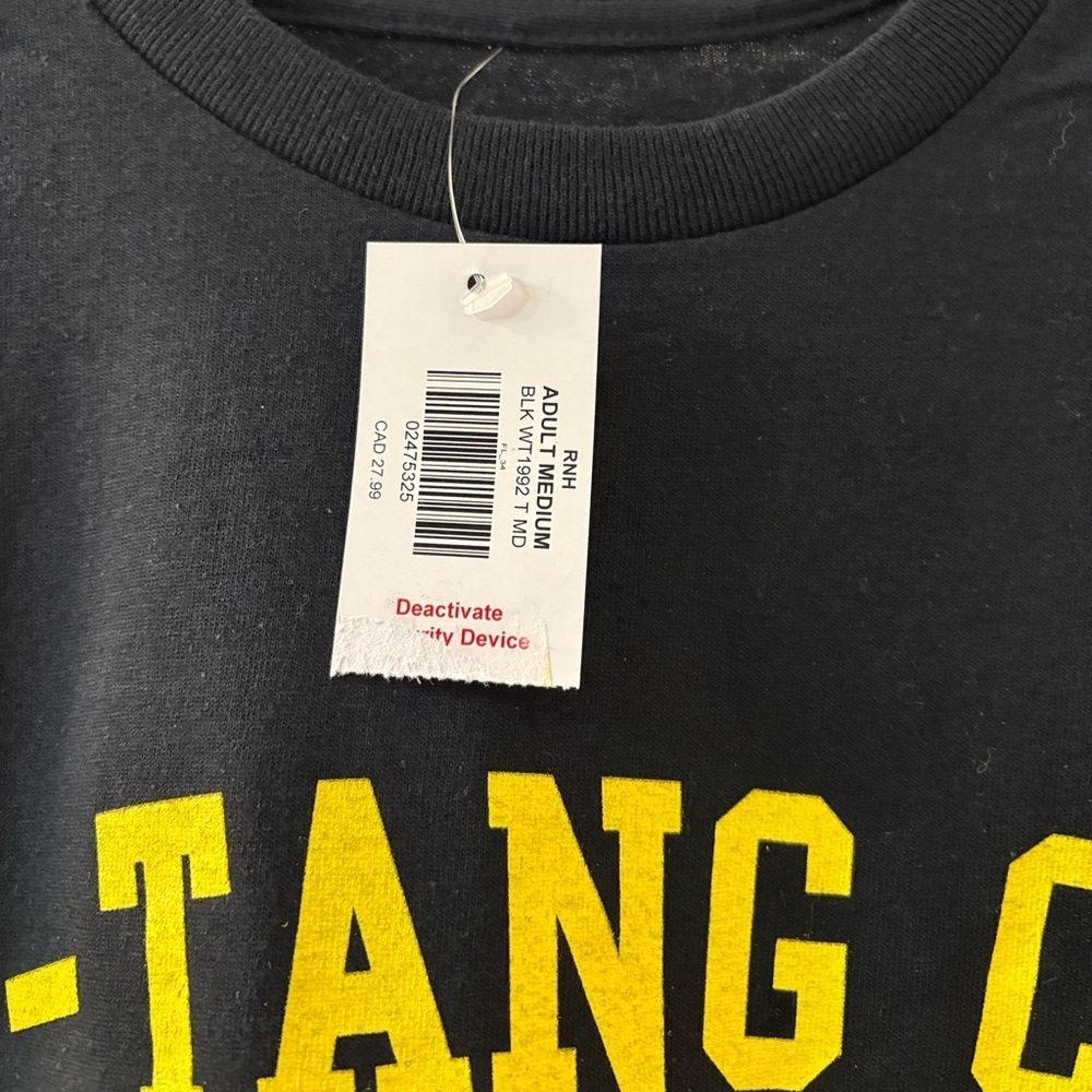 Wutang Clan Black And Gold Graphic Unisex Tee  Men Women Medium - Picture 5 of 8
